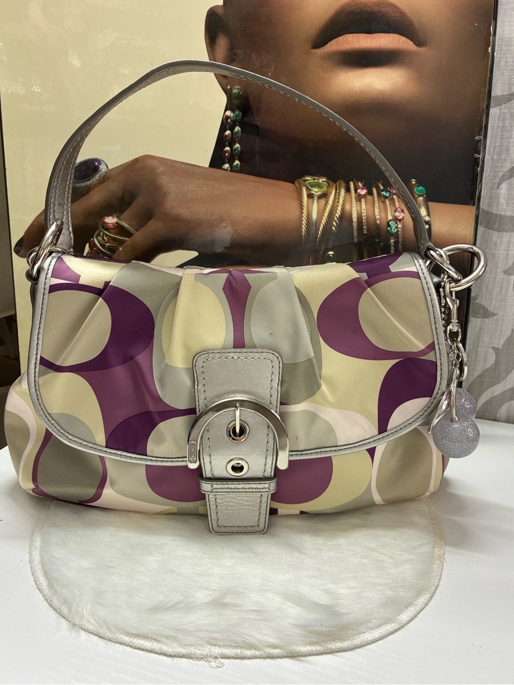 Coach sateen scarf soho